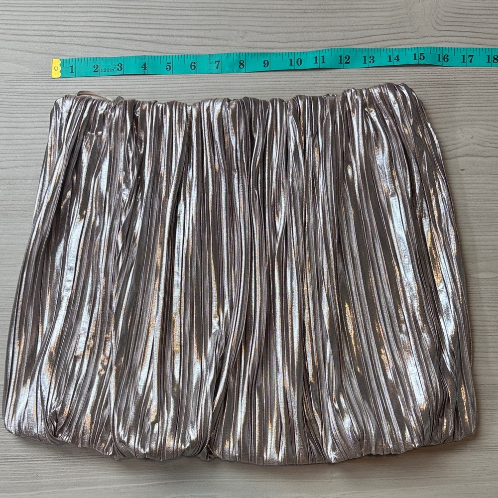 4SI3NNA Anthropologie Textured Shine Bubble Top - Picture 5 of 8